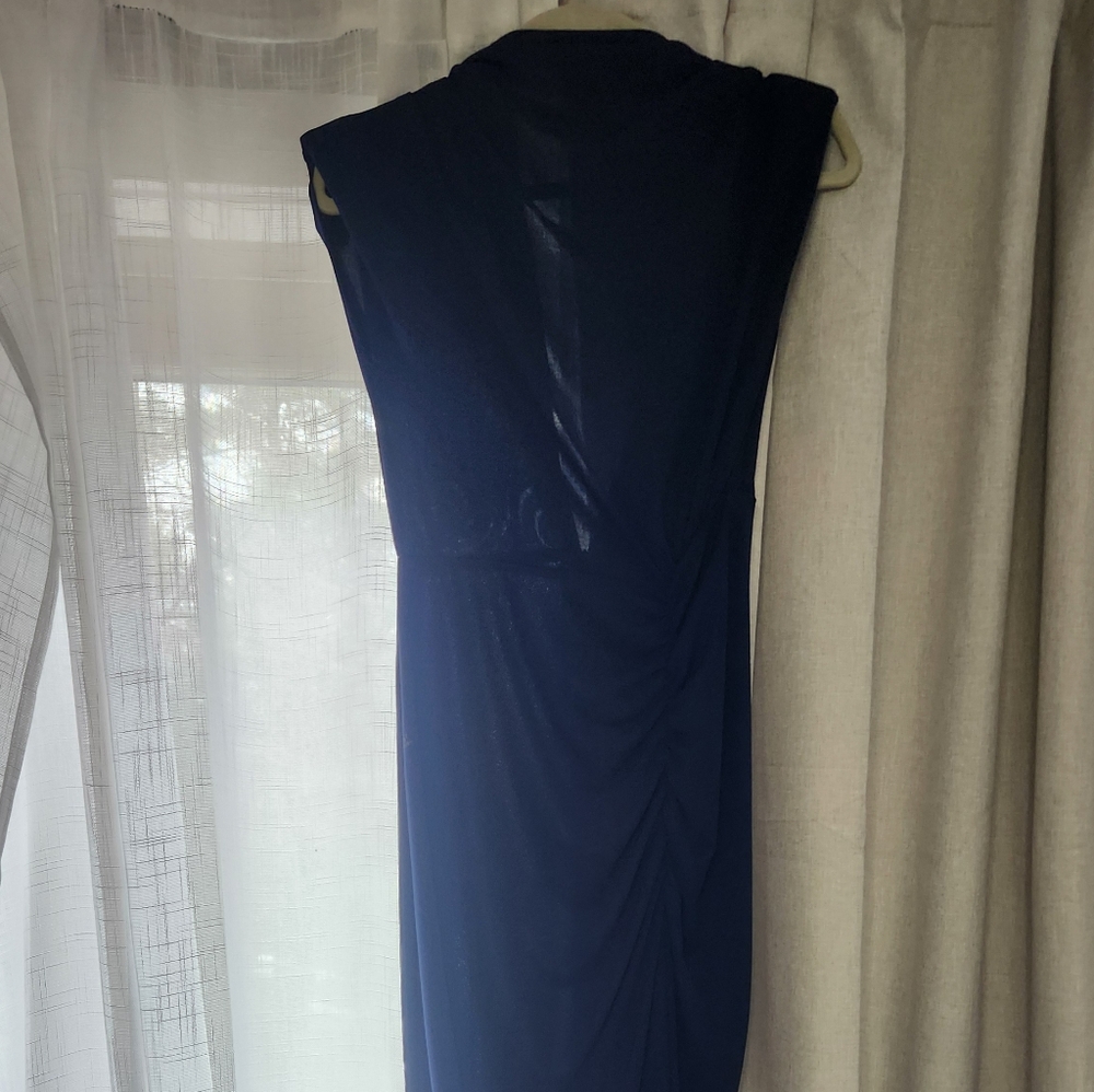 Betsy & Adam Navy Maxi Dress